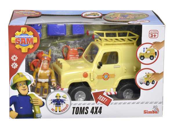 Simba 109251001 - Feuerwehrmann Sam, Toms 4x4 Geländewagen